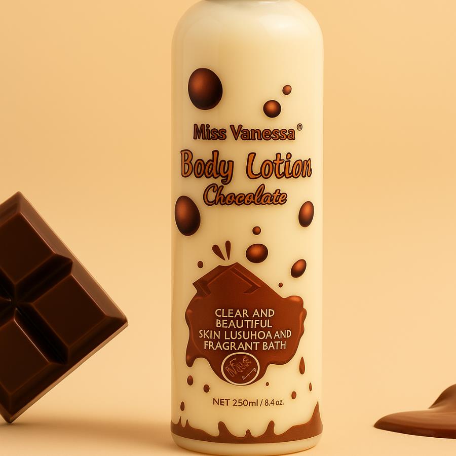 Body Lotion de Chocolate Miss Vanessa – Hidratación y Aroma Delicioso (250 ml)