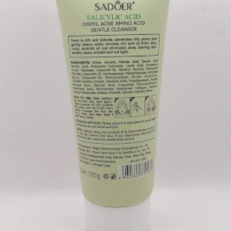 SADOER Salicylic Acid Facial Cleanser – Limpiador Facial Anti-Imperfecciones