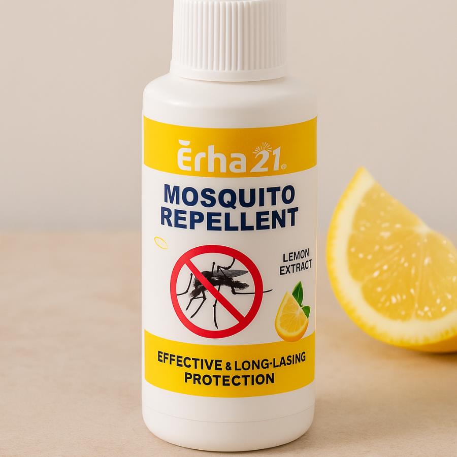 Erha21 Mosquito Repellent con Extracto de Limón – 60 ml