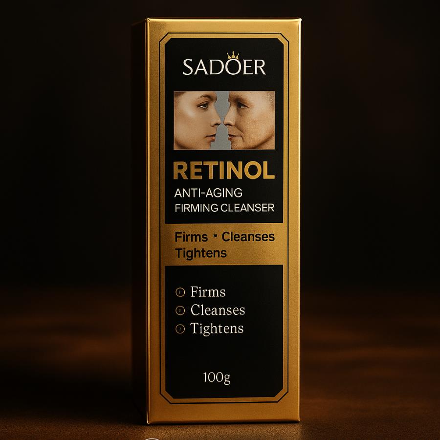 SADOER Retinol Anti-Aging Firming Cleanser – Limpiador Facial con Retinol 100g