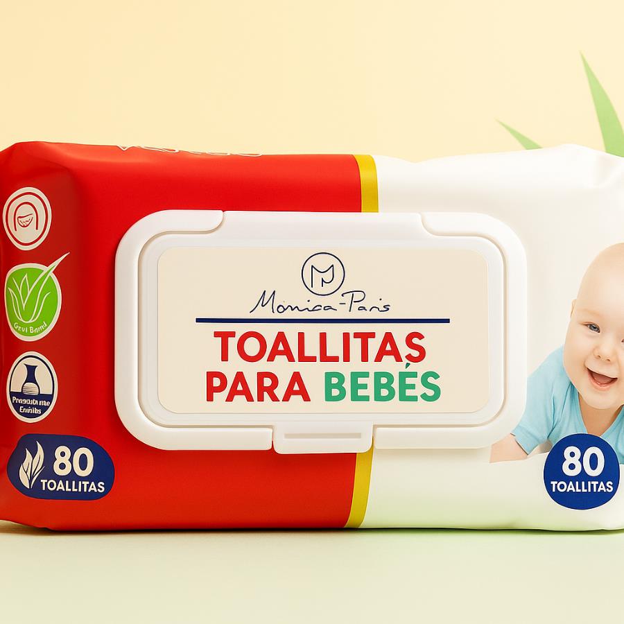 Toallitas para Bebés Mónica París – 80 unidades