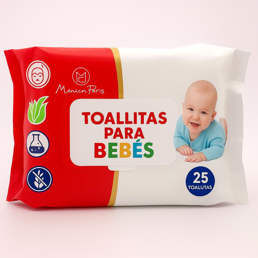 Toallitas para Bebés Mónica París – 25unidades