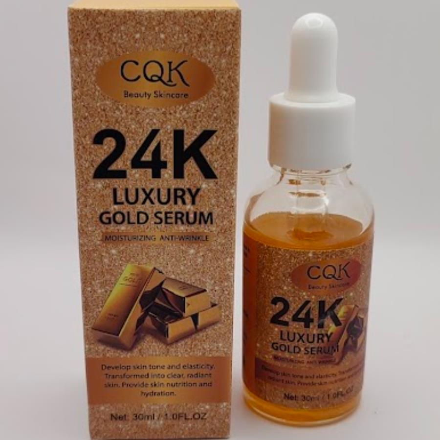 24K Luxury Gold Serum CQK – Sérum Facial Iluminador con Partículas de Oro