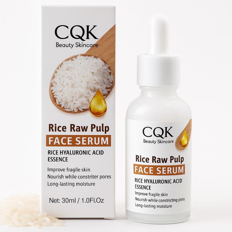 Sérum Facial Rice Raw Pulp con Ácido Hialurónico - CQK Beauty Skincare (30 ml)