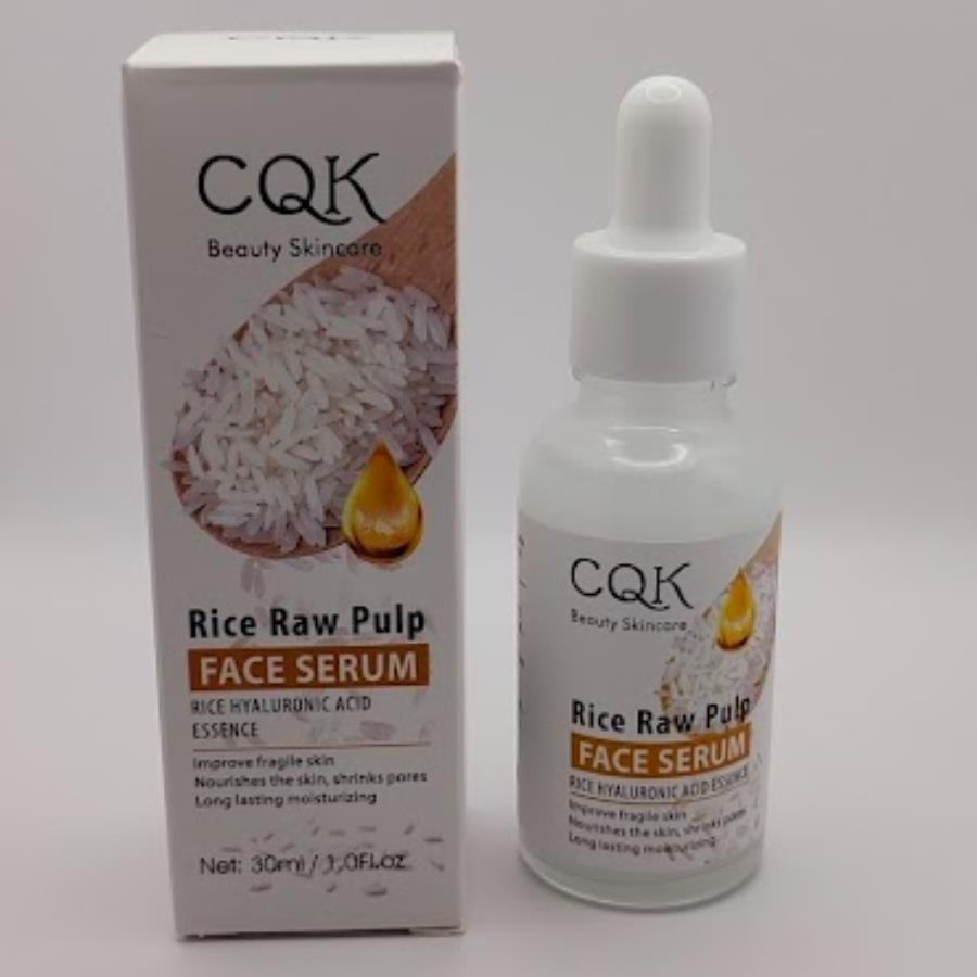 Sérum Facial Rice Raw Pulp con Ácido Hialurónico - CQK Beauty Skincare (30 ml)