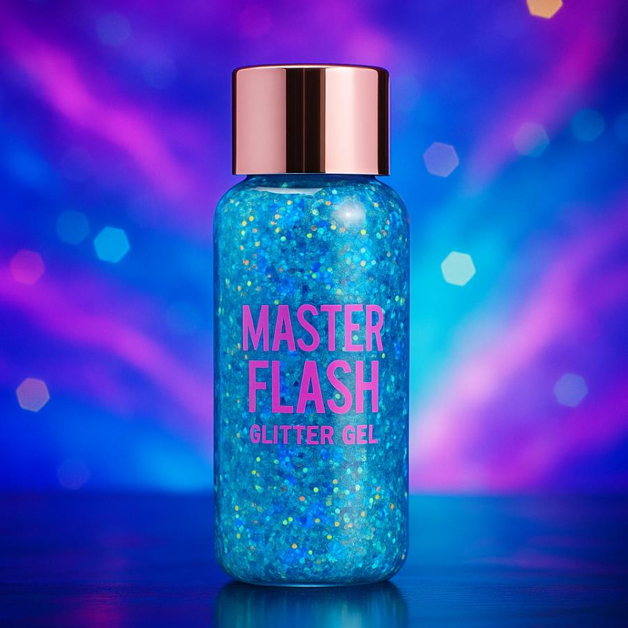 ✨ Master Flash Glitter Gel – Iluminador Corporal y Facial