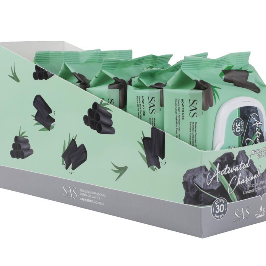 TOALLITAS DESMAQUILLANTES CARBON ACTIVADO