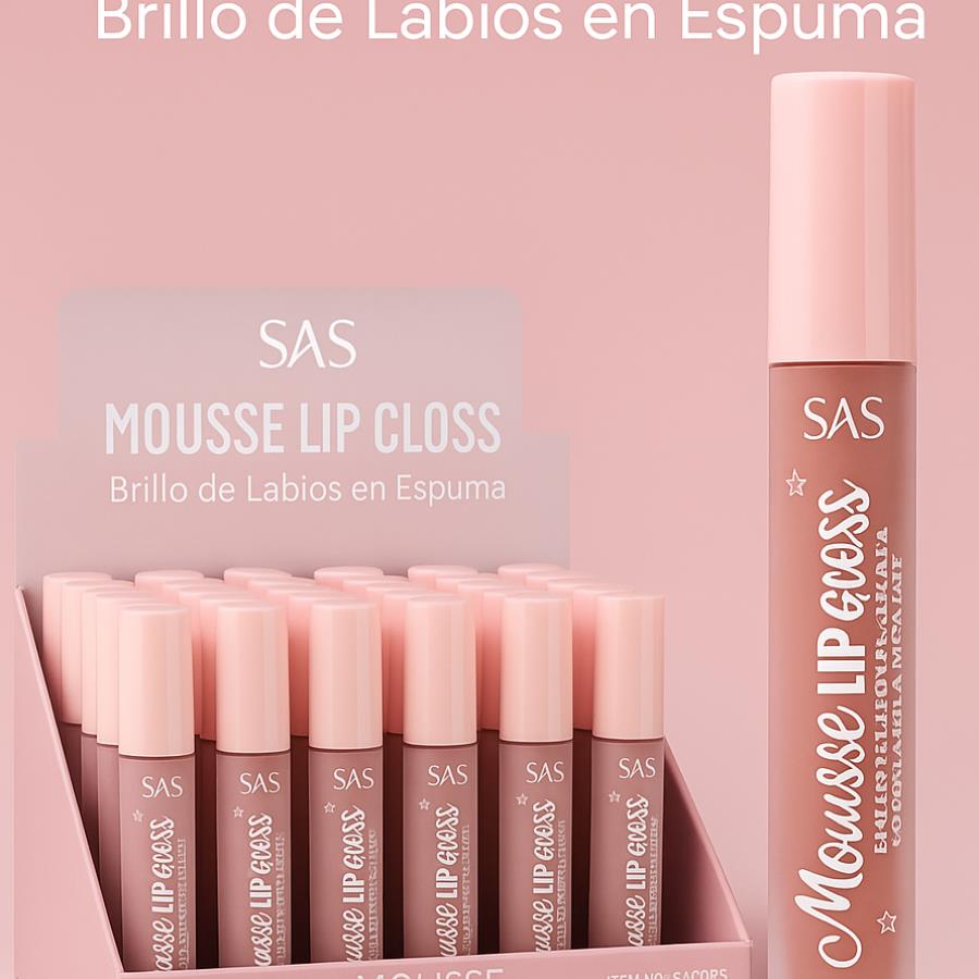 💄 SAS Mousse Lip Gloss – Brillo de Labios en Espuma