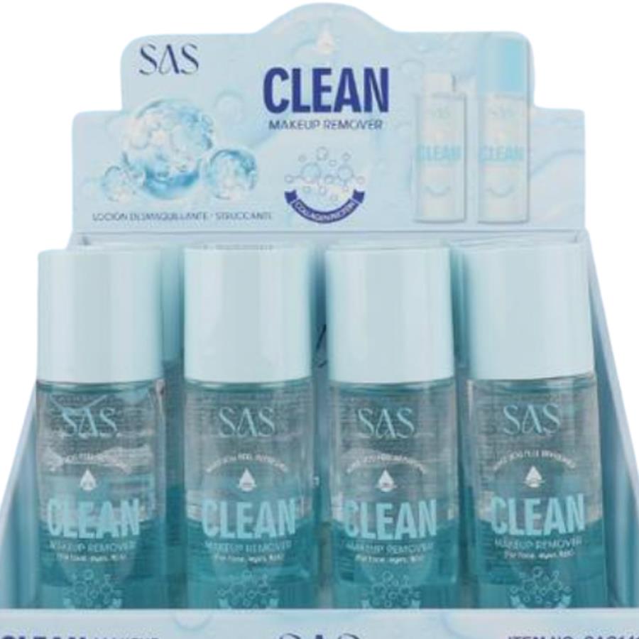 SAS Clean Makeup Remover – Desmaquillante Bifásico para Rostro, Ojos y Labios