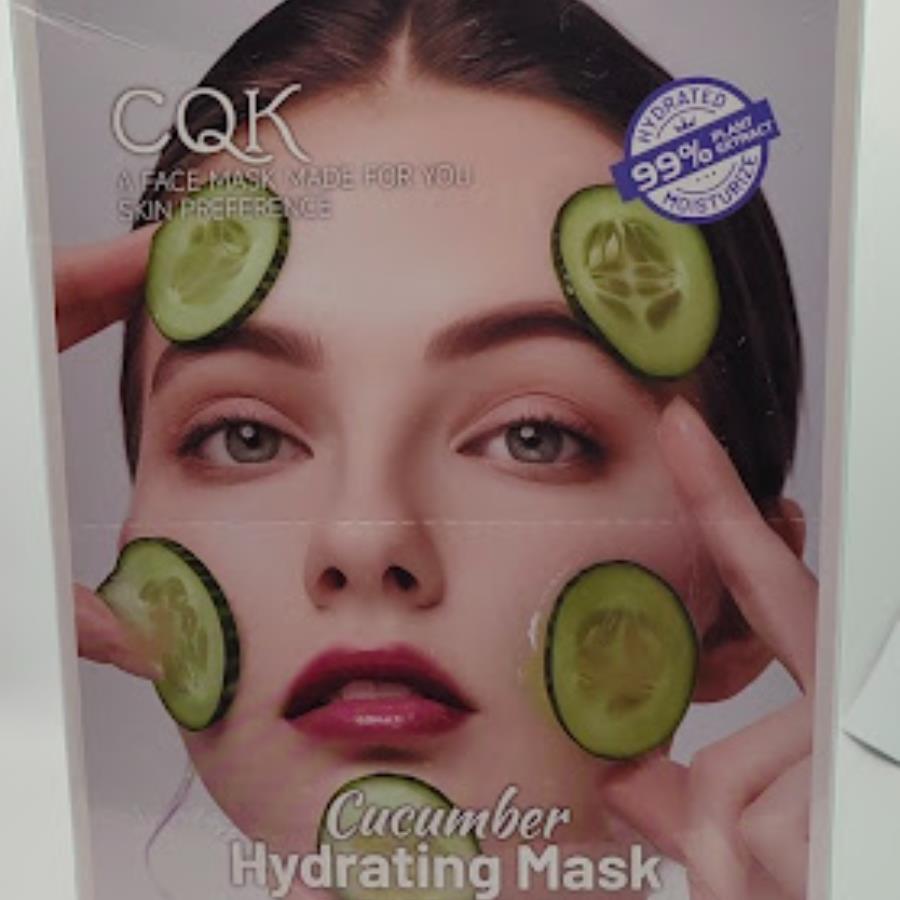 Mascarilla Facial Hidratante de Pepino – CQK 1 pza