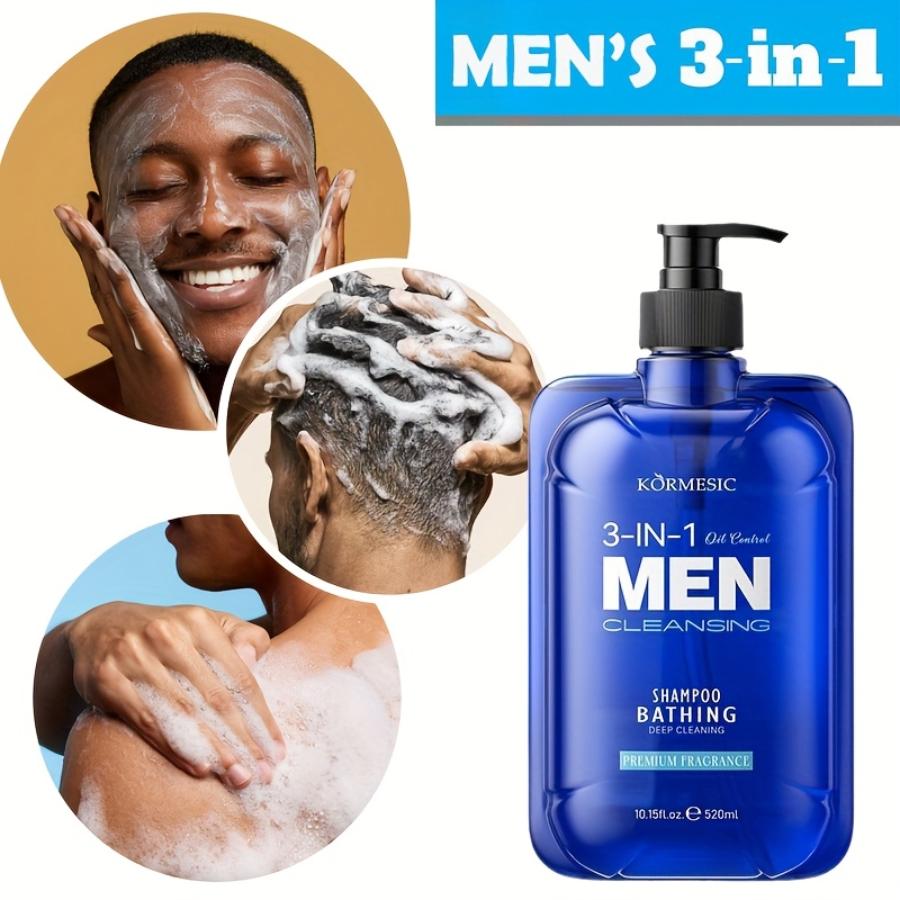 Gel de Limpieza 3 en 1 para Hombre – KORMESIC MEN Cleansing (Cab