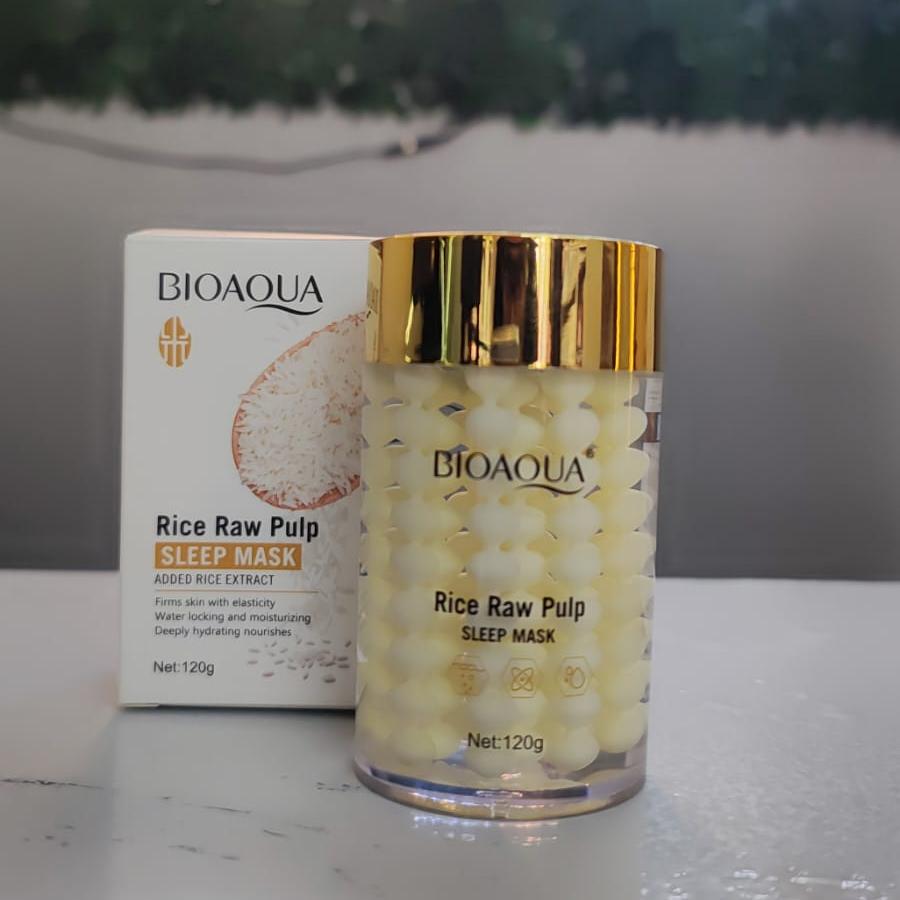 Rice Raw Pulp Sleep Mask  BIOAQUA 