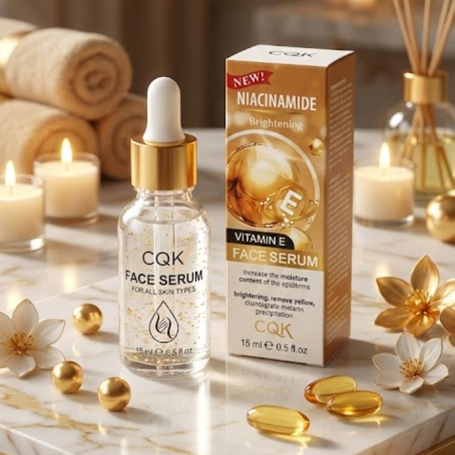 CQK Niacinamide Brightening Face Serum con Vitamina E – Suero Facial Iluminador (15 ml)
