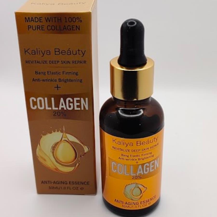 Kaliya Beauty Esencia Anti-Edad con Colágeno Puro 20% 30ml ✨💧 — Firmeza, Luminosidad y Juventud