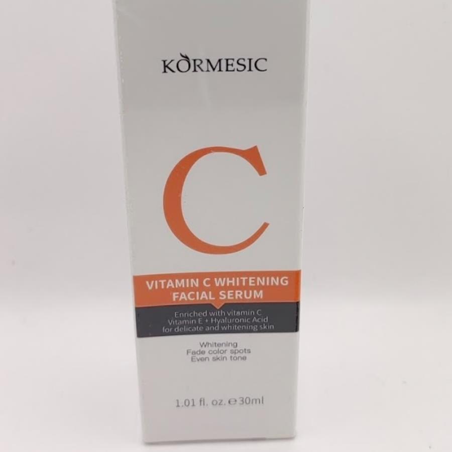 Kormesic Serum Facial Blanqueador con Vitamina C, E y Ácido Hialurónico 30ml 🍊💧 — Luminosidad y Tono Uniforme
