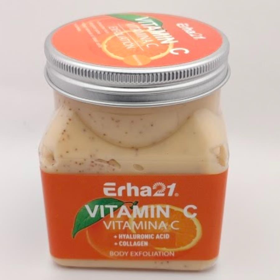 Exfoliante Corporal Vitamina C ERHA21 con Ácido Hialurónico y Colágeno