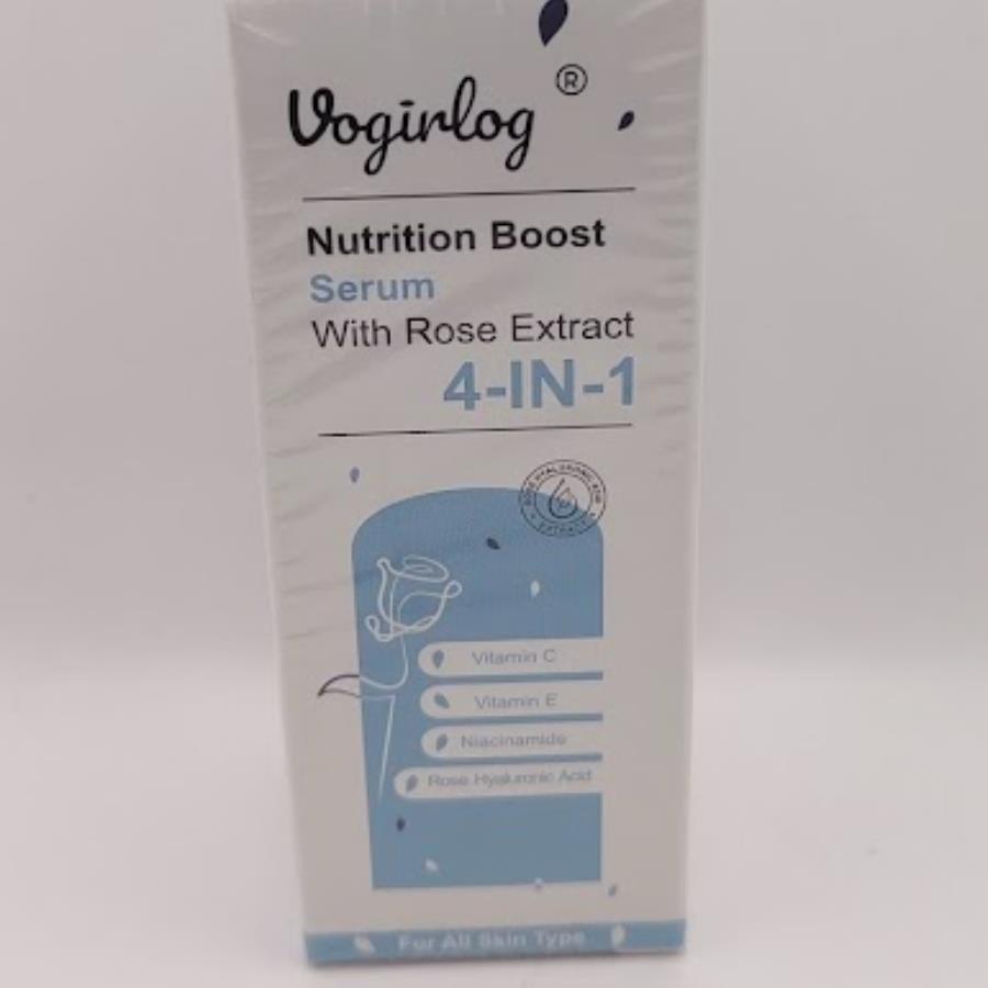 Voginlog Sérum Facial Nutritivo 4 en 1 con Extracto de Rosa 🌹✨ — Hidratación, Luminosidad y Protección Antiedad